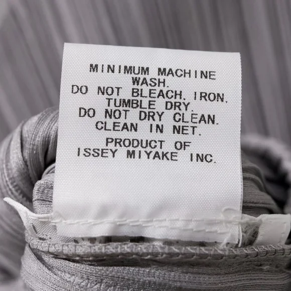 Issey Miyake Pleats Please Silver Grey Top - Picture 8 of 8